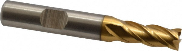 5/16" 4-Flute Powdered Metal Square End Mill, TiN - Cleveland C31966