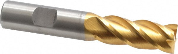 5/8" 4-Flute Powdered Metal Square End Mill, TiN - Cleveland C31974