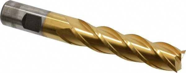 3/4" 4-Flute Powdered Metal Square End Mill, TiN - Cleveland C32022