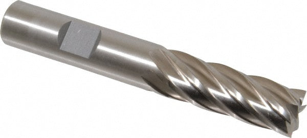 1/2" 6-Flute Cobalt Square End Mill - Cleveland C42698
