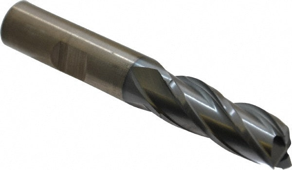 1/2" 4-Flute Cobalt Square End Mill, TiCN - Cleveland C32633
