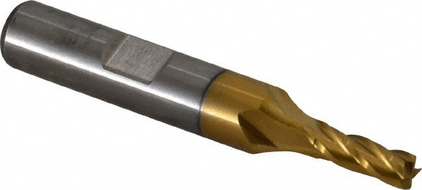 3/16" 4-Flute Cobalt Square End Mill, TiN - Cleveland C32577