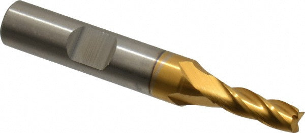 7/32" 4-Flute Cobalt Square End Mill, TiN - Cleveland C32579