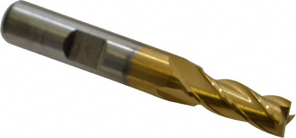 19/64" 4-Flute Cobalt Square End Mill, TiN - Cleveland C32584