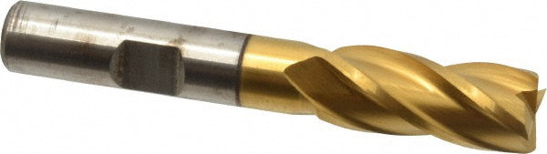 7/16" 4-Flute Cobalt Square End Mill, TiN - Cleveland C32593