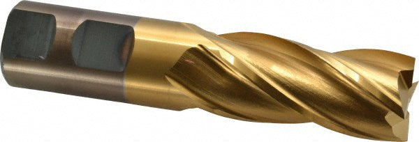 1" 4-Flute Cobalt Square End Mill, TiN - Cleveland C32603