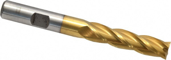 3/8" 4-Flute Cobalt Square End Mill, TiN - Cleveland C32659
