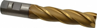 1" 4-Flute Cobalt Square End Mill, TiN - Cleveland C32669