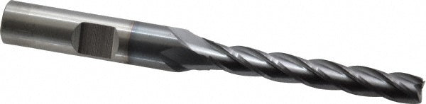 1/4" 4-Flute Cobalt Square End Mill, TiCN - Cleveland C32718