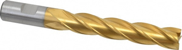 3/4" 4-Flute Cobalt Square End Mill, TiN - Cleveland C32710