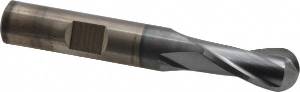 3/8" 2-Flute Cobalt Ball End Mill, TiCN - Cleveland C32753
