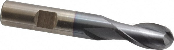 1/2" 2-Flute Cobalt Ball End Mill, TiCN - Cleveland C32754