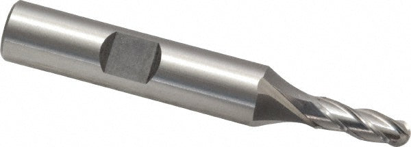 3/16" 4-Flute Cobalt Ball End Mill - Cleveland C42780