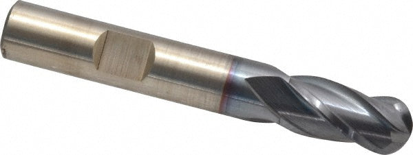 3/8" 4-Flute Cobalt Ball End Mill, TiCN - Cleveland C32780