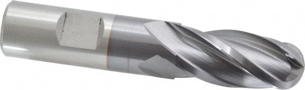 3/4" 4-Flute Cobalt Ball End Mill, TiCN - Cleveland C32783