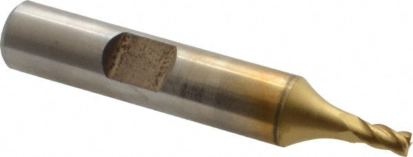 1/8" 4-Flute Powdered Metal Square End Mill, TiN - Cleveland C31924