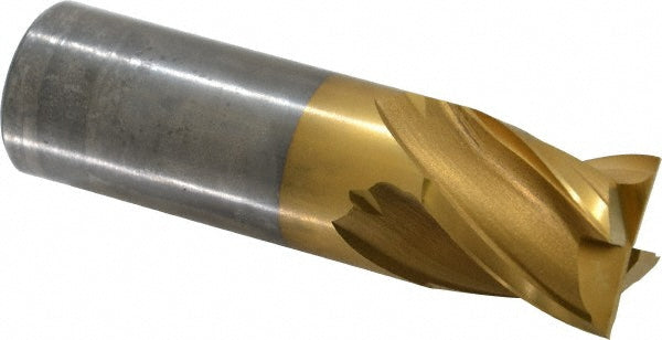 7/8" 4-Flute Powdered Metal Square End Mill, TiN - Cleveland C31936