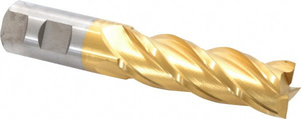 1" 4-Flute Powdered Metal Square End Mill, TiN - Cleveland C32024