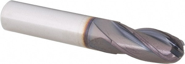 1/2" 4-Flute Solid Carbide Ball End Mill, FIREX - Guhring 9031650127000