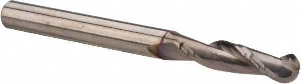 1/8" 2-Flute Solid Carbide Ball End Mill, TiCN - OSG 402-1250-BN08