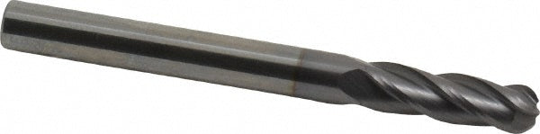 3/16" 4-Flute Solid Carbide Ball End Mill, TiCN - OSG 404-1875-BN08