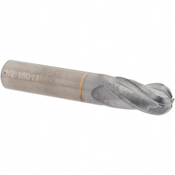 1/2" 4-Flute Solid Carbide Ball End Mill, TiCN - OSG 404-5000-BN08