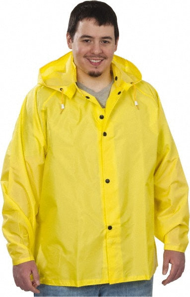 Large Yellow; Yellow Rain Protective Garment - MCR Safety 550JL
