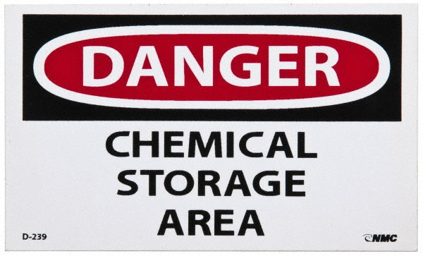 Danger - Chemical Storage Area Label - AccuformNMC D239AP