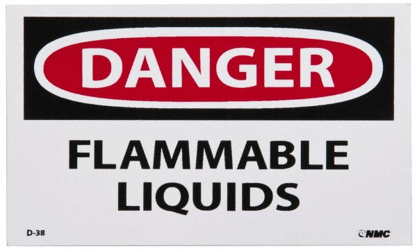 Danger - Flammable Liquids Label - AccuformNMC D38AP