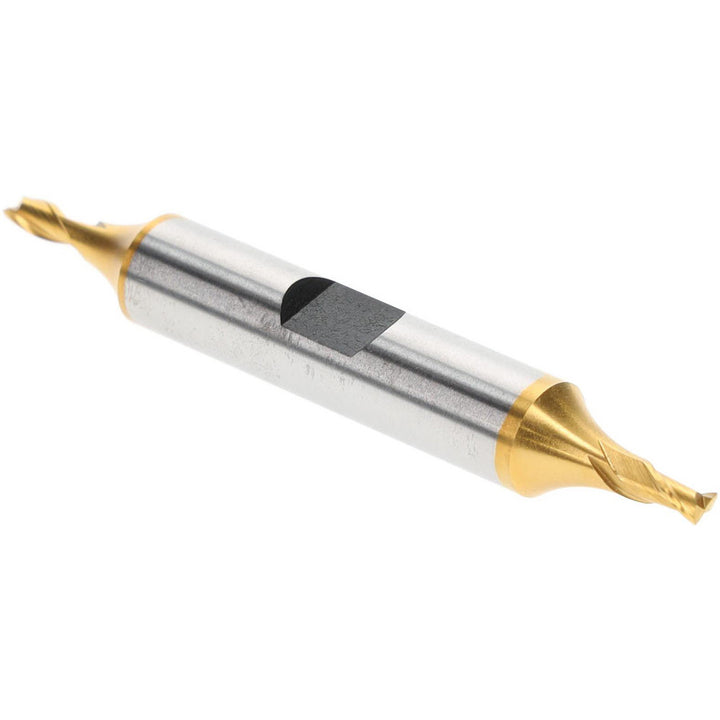 1/8" 2-Flute High Speed Steel Square End Mill, TiN - Hertel E899921315