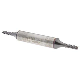 1/8" 4-Flute High Speed Steel Square End Mill, TiCN - Hertel EF053008