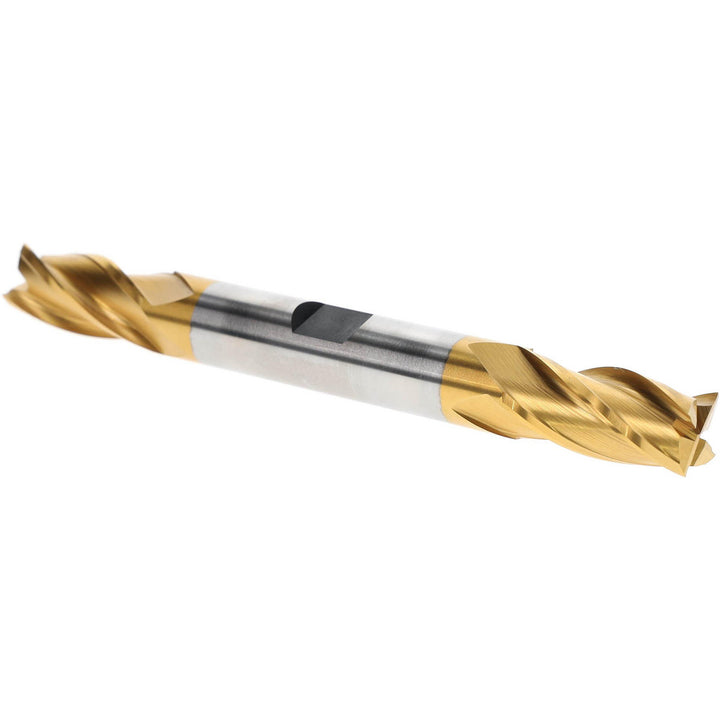 1/2" 4-Flute High Speed Steel Square End Mill, TiN - Hertel E899921327