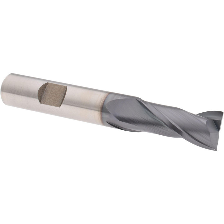 17/32" 2-Flute High Speed Steel Square End Mill, TiCN - Hertel EF99921294