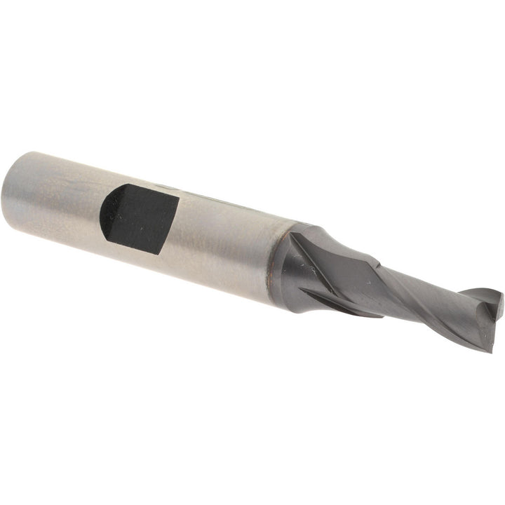 1/4" 2-Flute High Speed Steel Square End Mill, TiCN - Hertel E799921149