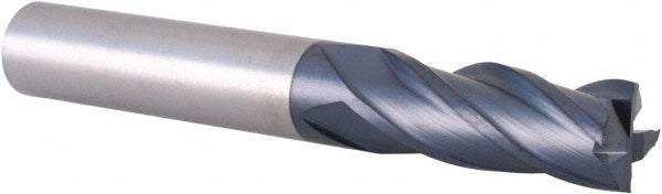 3/8" 4-Flute Solid Carbide Square End Mill, TiAlN - Accupro EM15302401
