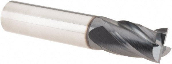 3/8" 4-Flute Solid Carbide Square End Mill, AlTiN - SGS 31259