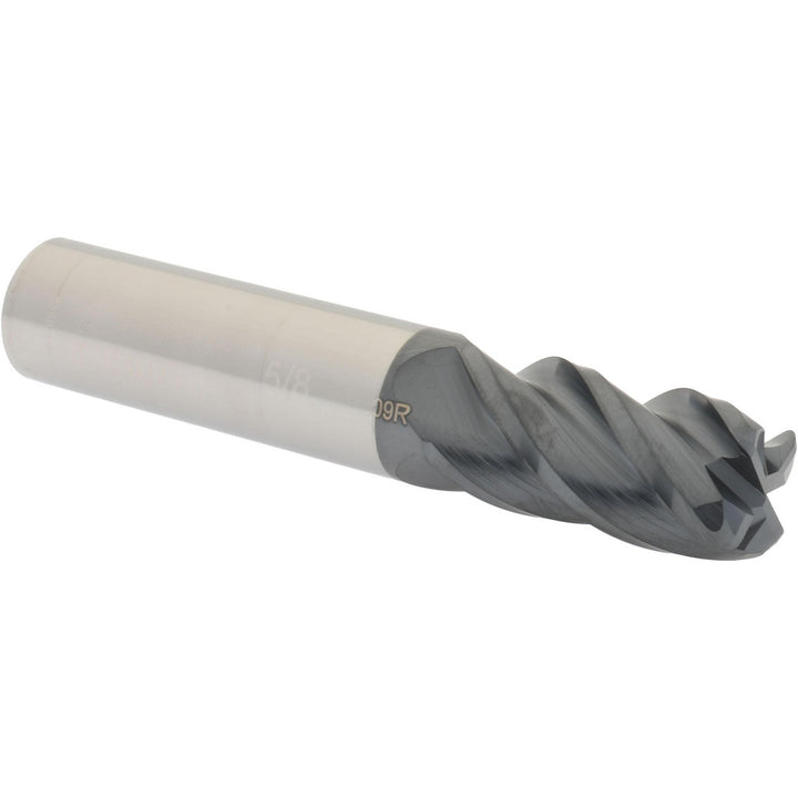 5/8" 4-Flute Solid Carbide Corner Radius End Mill, AlTiN - Accupro 12182645