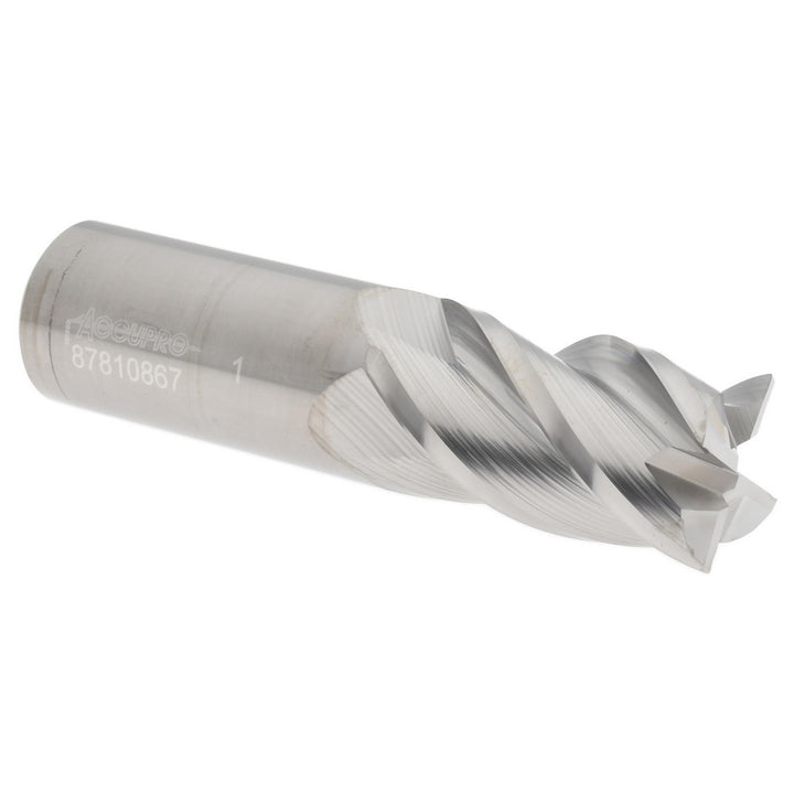 1in" 4-Flute Solid Carbide Corner Radius End Mill - Accupro 12182349