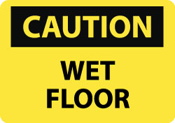 Caution - Wet Floor Sign - AccuformNMC C658RB