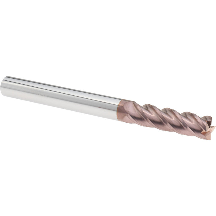 9/16" 4-Flute Solid Carbide Square End Mill, TiCN - Accupro 12183580