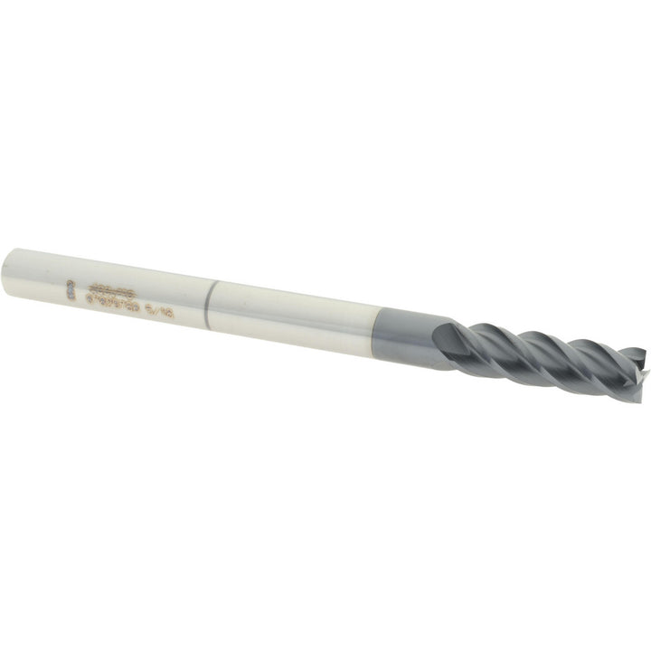 5/16" 4-Flute Solid Carbide Square End Mill, AlTiN - Accupro 12183513