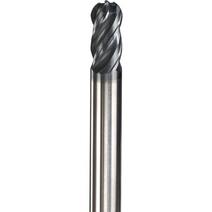 9/32" 4-Flute Solid Carbide Ball End Mill, AlTiN - SGS 36353