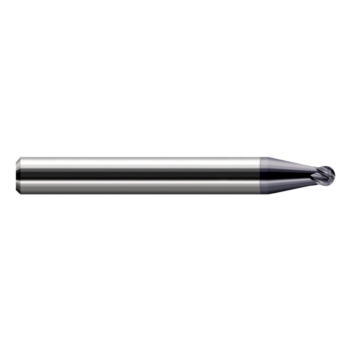 1/32in" 4-Flute Solid Carbide Ball End Mill, AlTiN - Harvey Tool 758231-C3