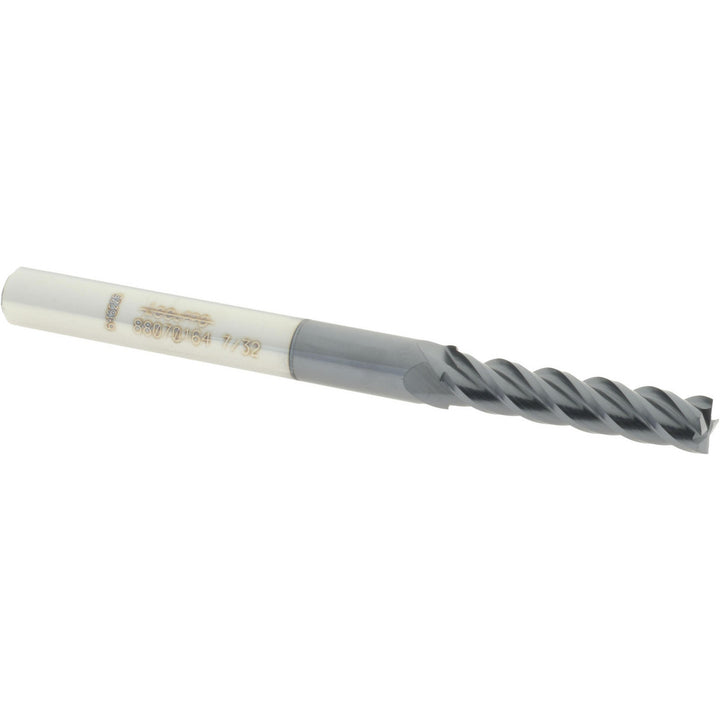 7/32" 4-Flute Solid Carbide Square End Mill, AlTiN - Accupro 12183401