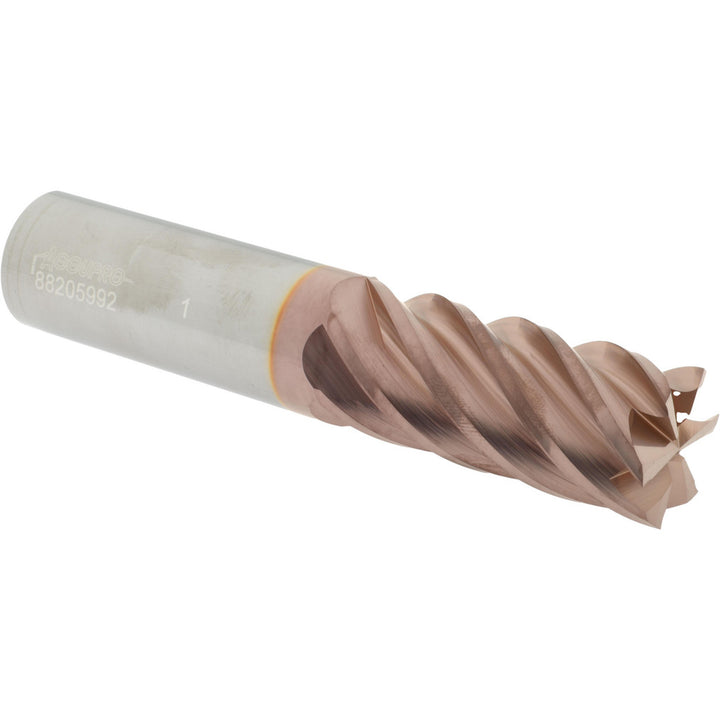 1" 6-Flute Solid Carbide Square End Mill, TiCN - Accupro 12183873