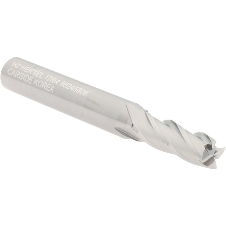 17/64" 4-Flute Solid Carbide Square End Mill - Hertel 750441