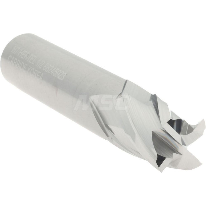 1/2" 4-Flute Solid Carbide Square End Mill - Hertel 750044