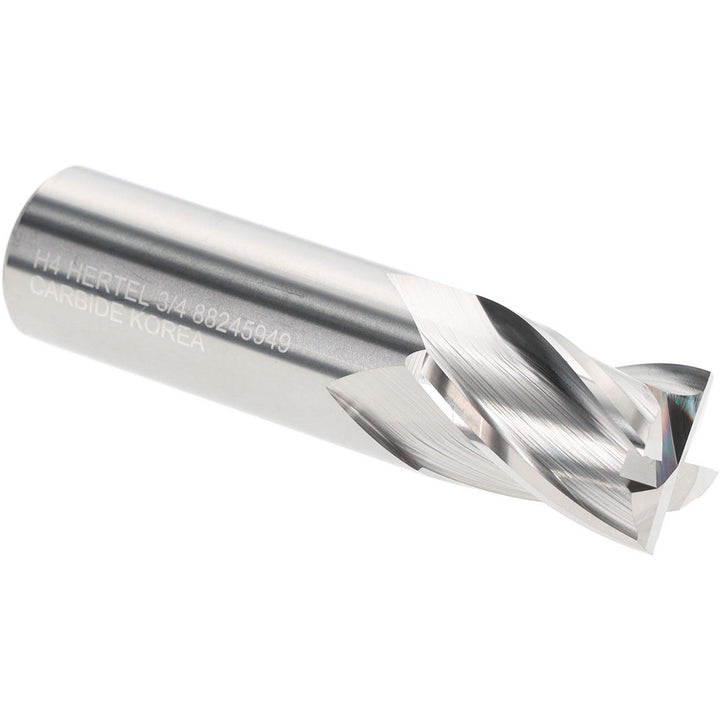 3/4" 4-Flute Solid Carbide Square End Mill - Hertel 750046