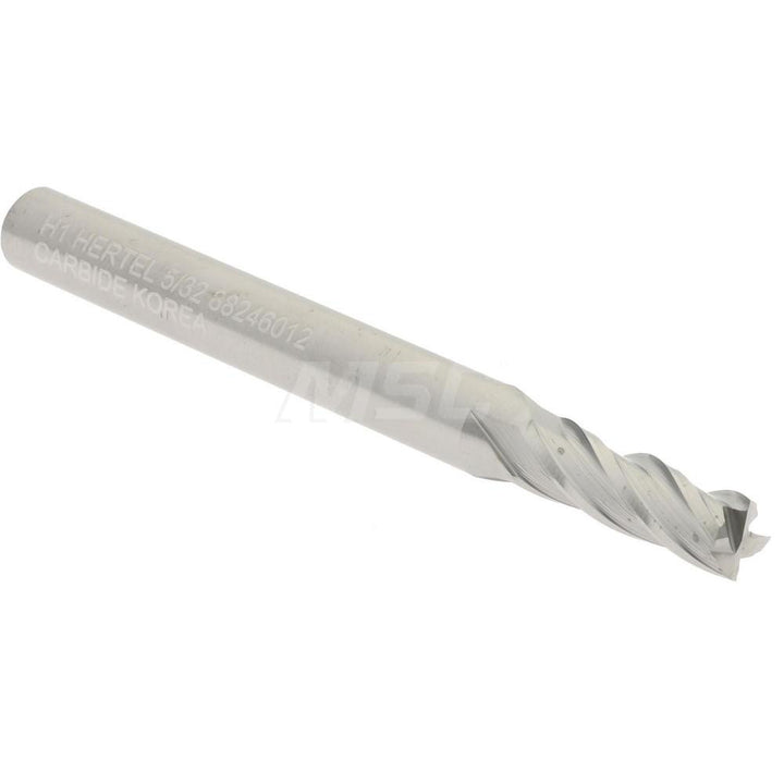 5/32" 4-Flute Solid Carbide Square End Mill - Hertel 15071288