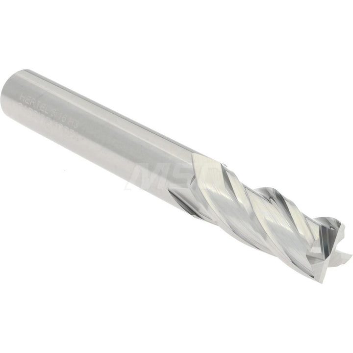 5/16" 4-Flute Solid Carbide Square End Mill - Hertel 12467688